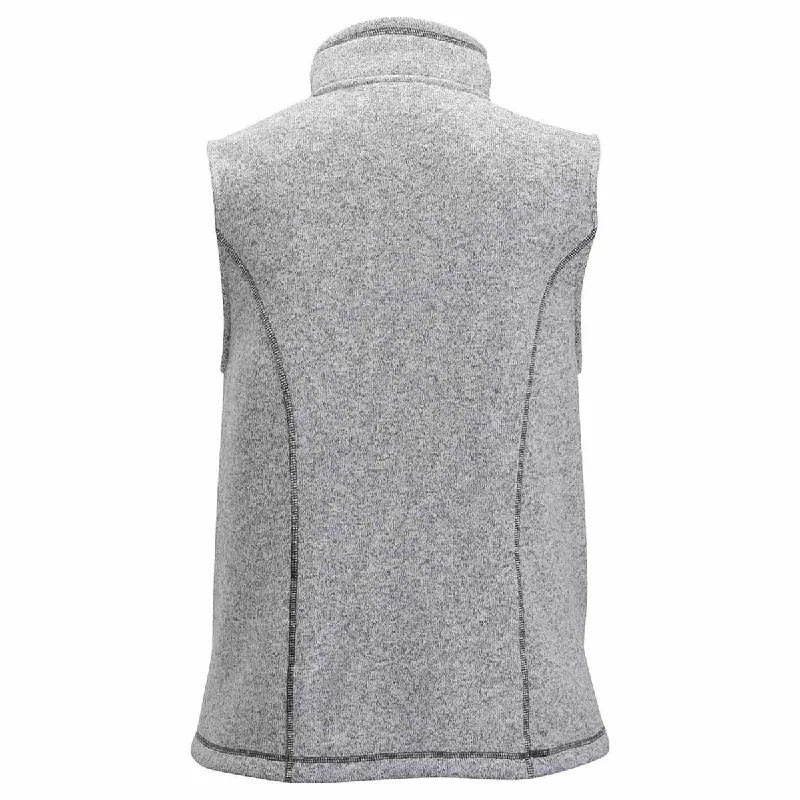 Edwards Women's Athletic Grey Sweater Knit Fleece Vest With Pockets