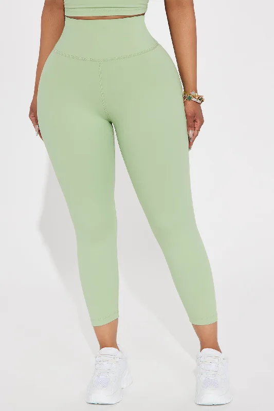 Flexibility Super Soft Capri Active Legging - Sage