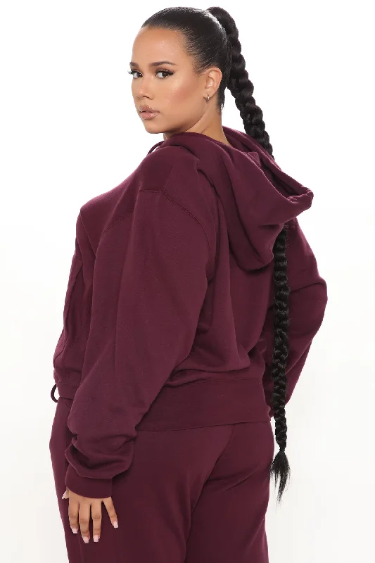 Look Again Hoodie - Plum