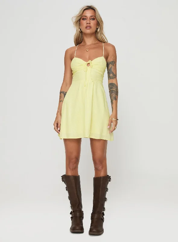 Tassos Mini Dress Lemon