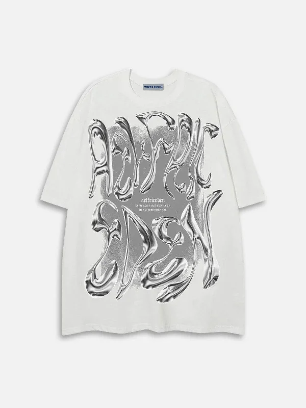 Aelfric Eden Futuristic Liquid Metal Design Tee