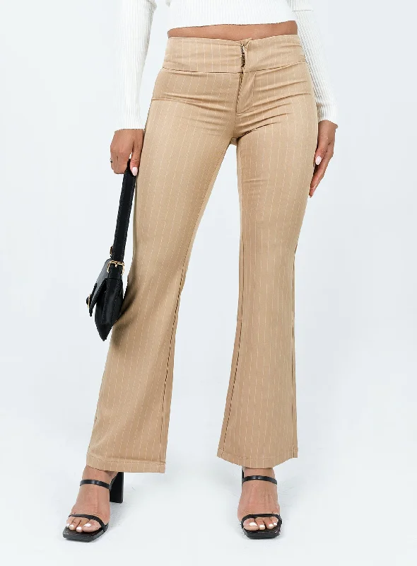 Dami Low Rise Pants Beige