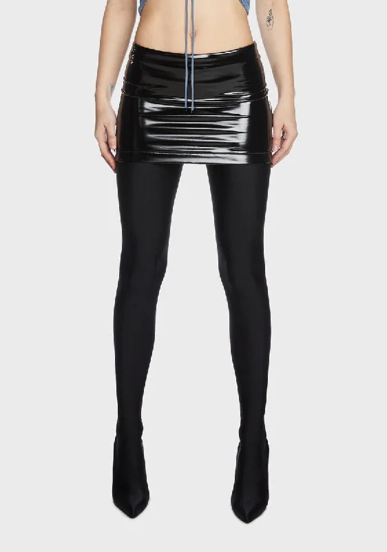 Electra Vinyl Mini Skirt