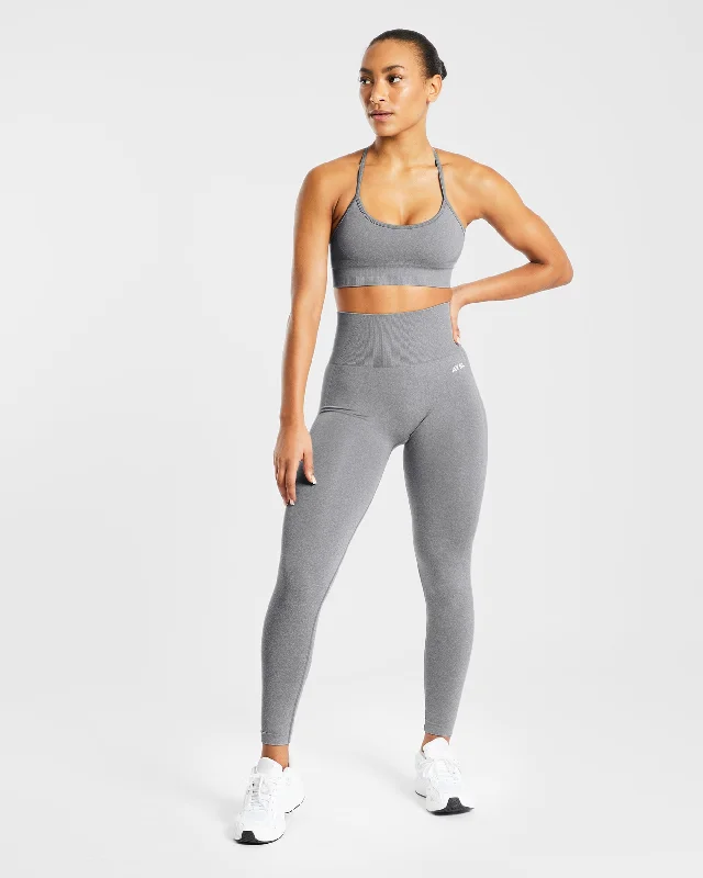 Empower Seamless Leggings - Grey Marl