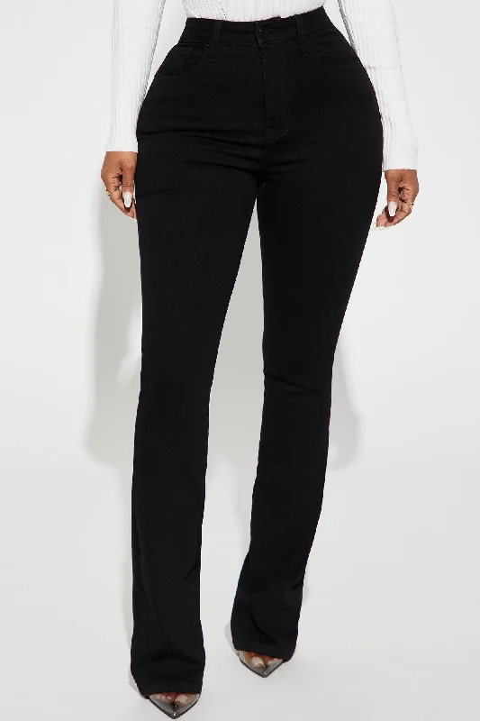 Harper High Rise Stretch Bootcut Jeans - Black