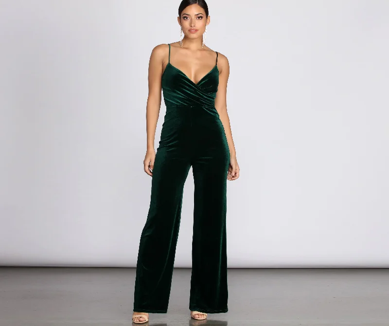 Irresistable In Velvet Jumpsuit