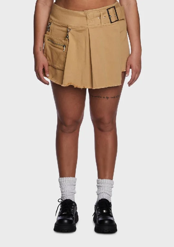 Plus Flirt Season Cargo Skort