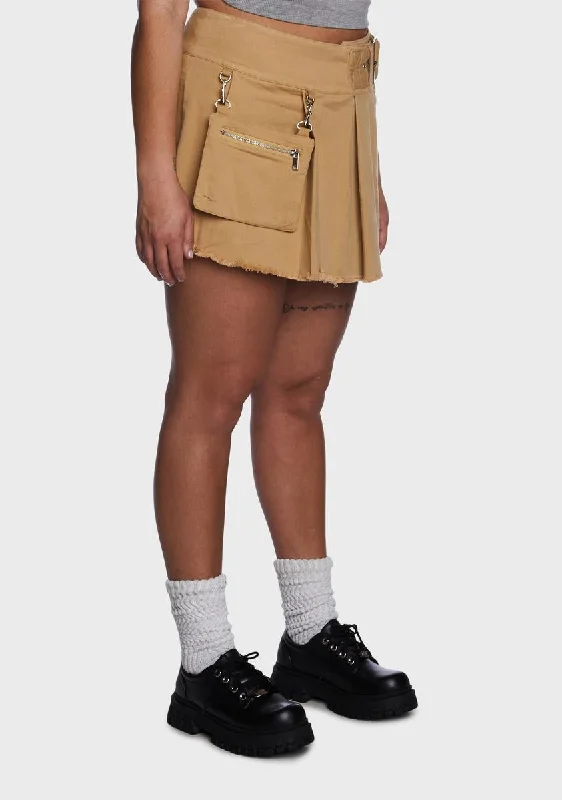 Plus Flirt Season Cargo Skort