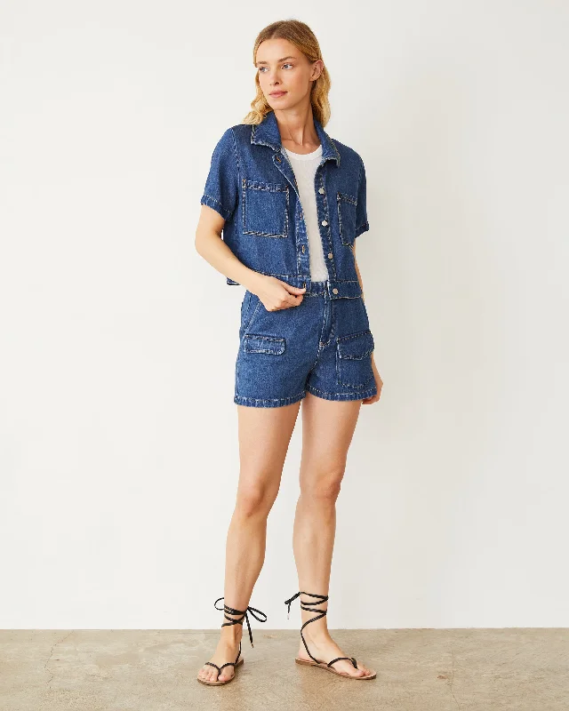 Soft Denim Short Sleeve Shirt