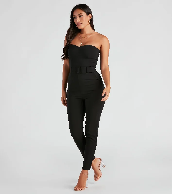 Sophiscated Chic Belted Jumpsuit