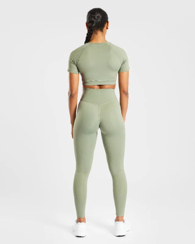 Staple Leggings - Olive Green