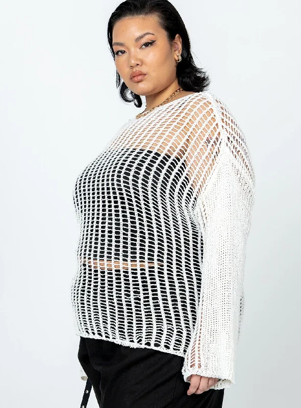 The Kennedy Sweater White Curve Lower Impact