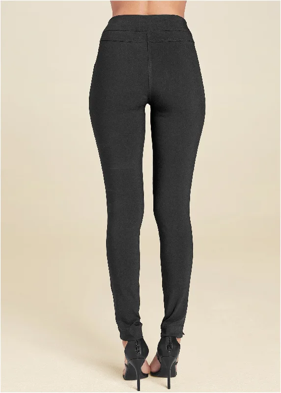 Slimming stretch jeggings - Black