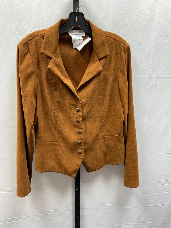 Brown Blazer Karin Stevens, Size L