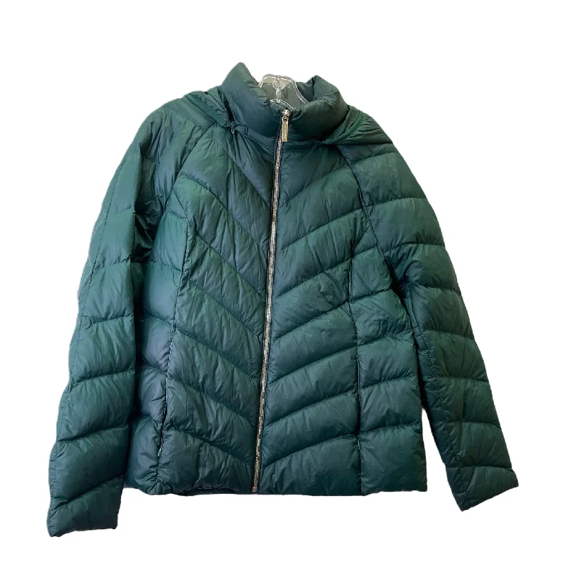 Coat Puffer & Quilted By Michael By Michael Kors In Green, Size: L