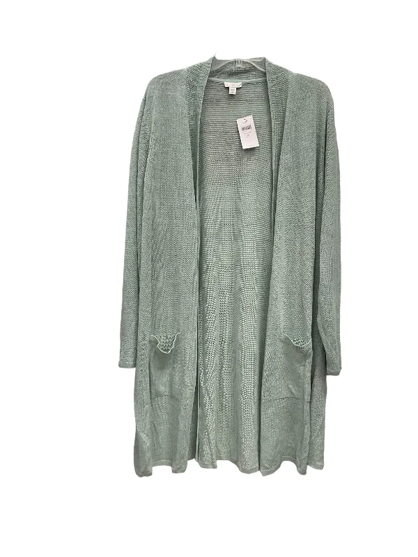 Green Cardigan J. Jill, Size 3x