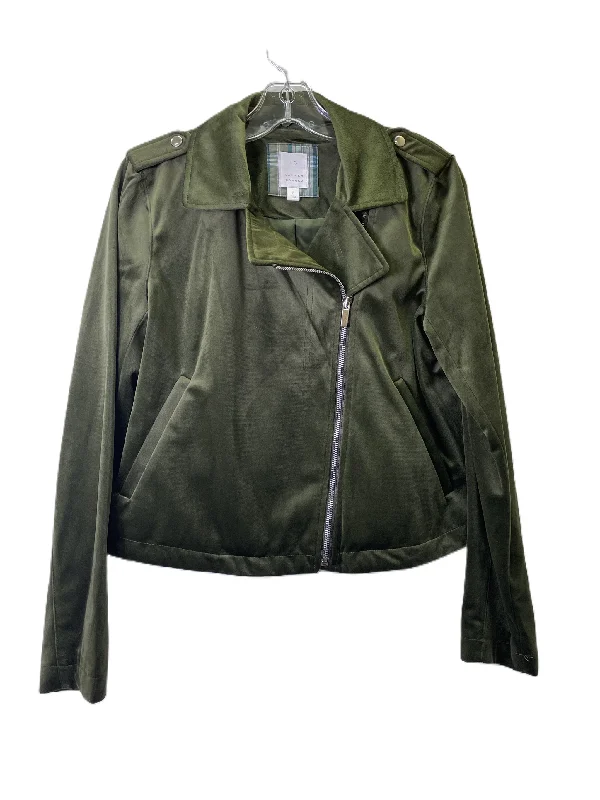 Green Jacket Moto By Lc Lauren Conrad, Size: S