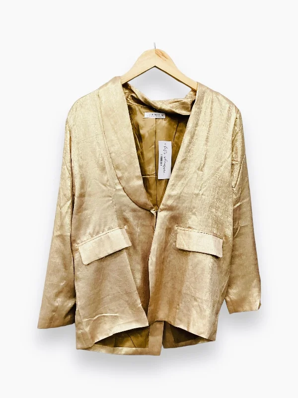 NWT Blazer By 12th Tribe In Gold, Size: Xs