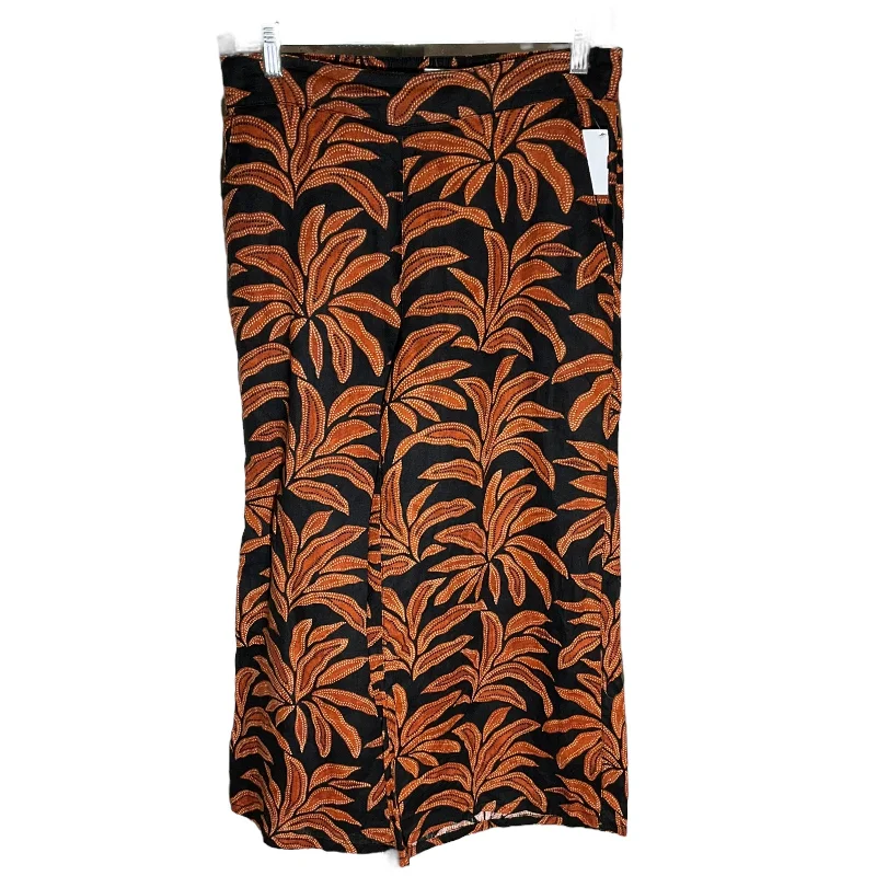 Pants Wide Leg By Rachel Zoe In Black & Orange, Size: M