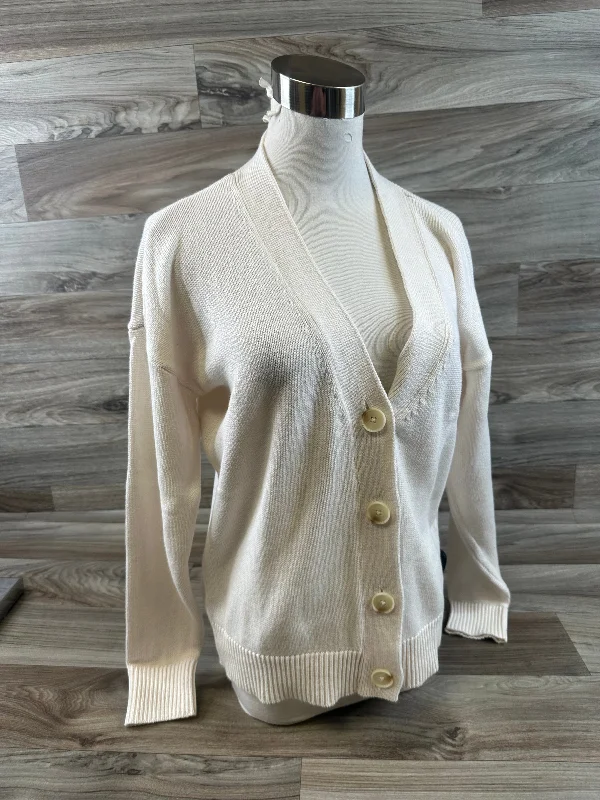 White Sweater Cardigan Loft, Size S