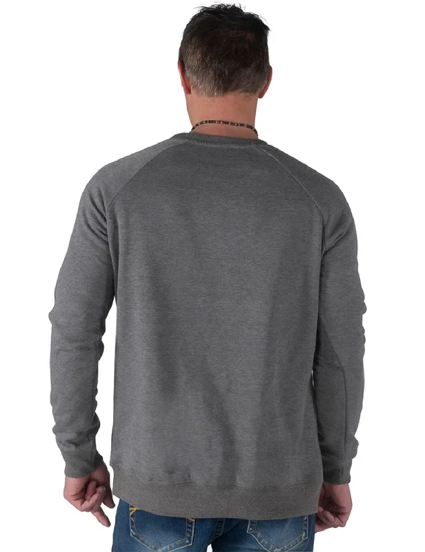 B Tuff Mens Did I Ask Heather Gray Poly/Rayon Sweatshirt