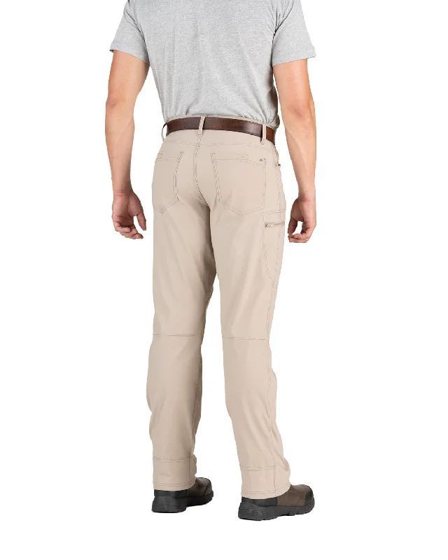 Berne Mens Lightweight Flex Pro Beige Nylon Blend Pants