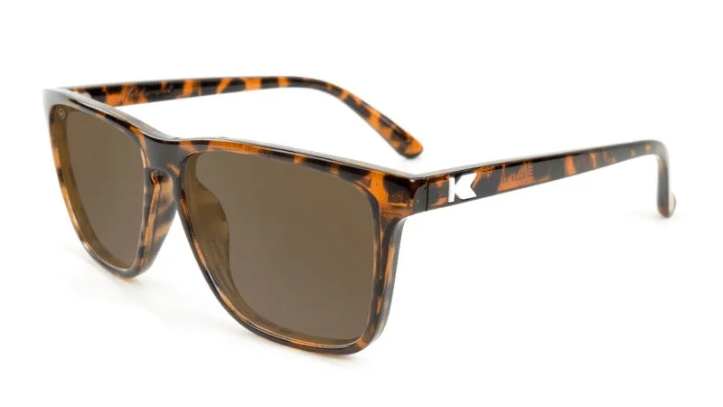 Glossy Tortoise Shell / Amber Fast Lanes Polarized Sunglasses