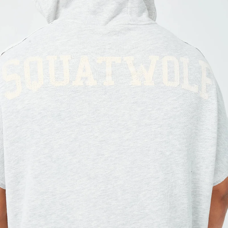 Golden Era Throwback Hoodie - Light Grey Marl