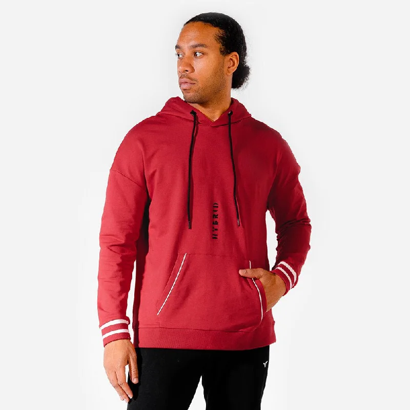 Hybrid Vertical Hoodie - Red