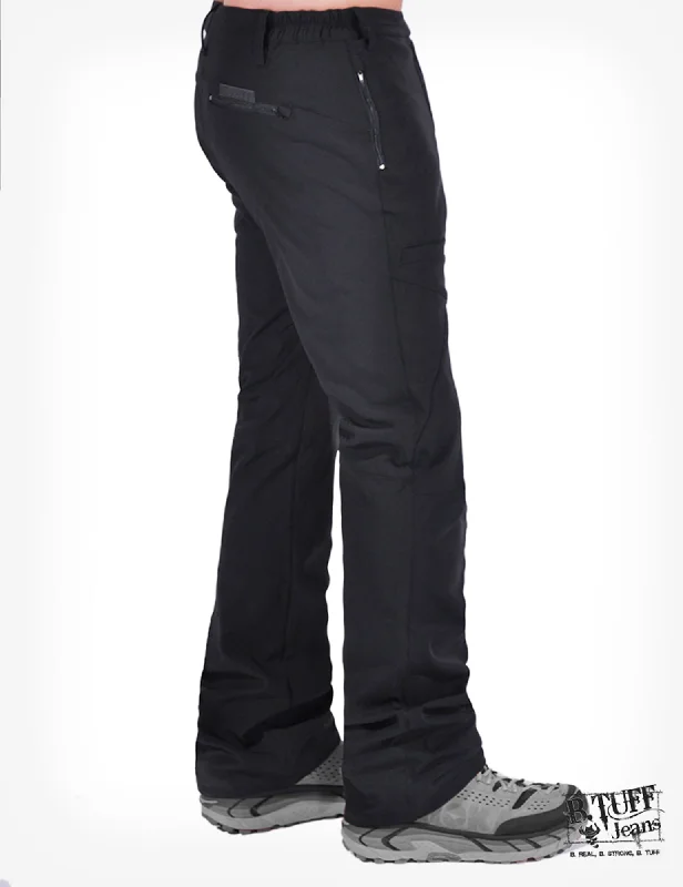 Mens Black Cotton Blend Jeans Work Hard Play Hard