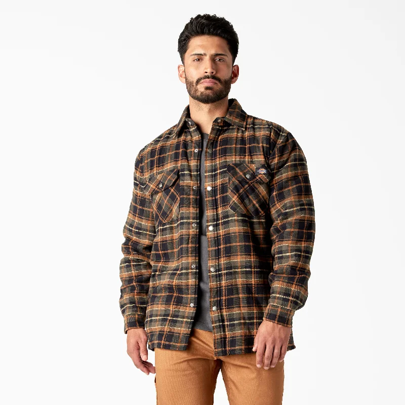 Men's Hydroshield Flannel High Pile Fleece Shirt Jacket