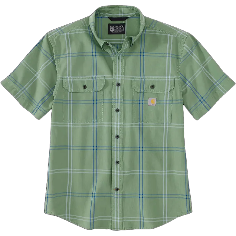 Men's Midweight Short Sleeve Plaid Shirt