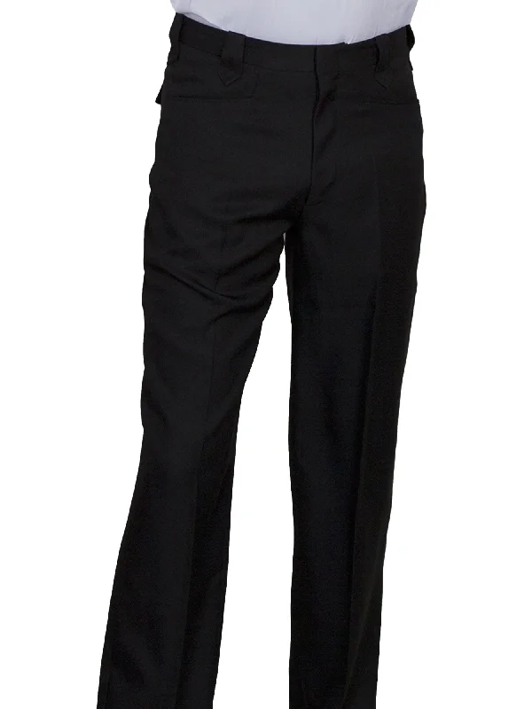 Scully Mens Black Polyester Trousers 36