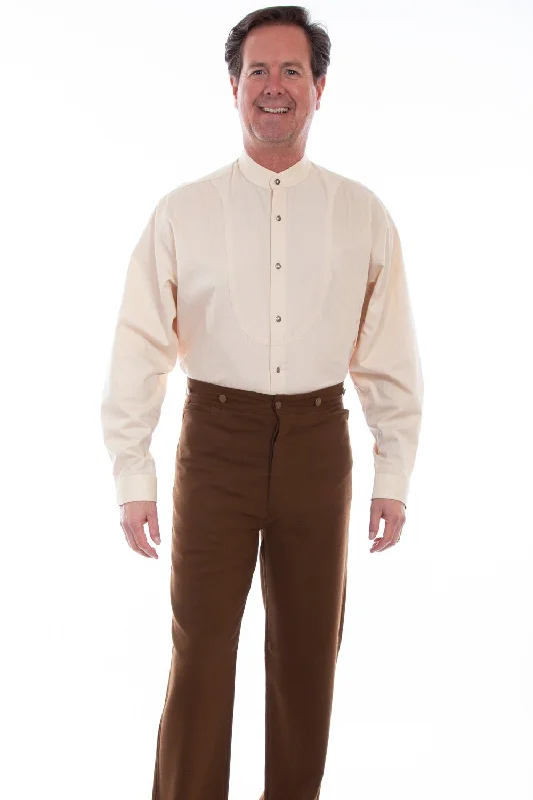 Scully Mens Brown Cotton Blend Rangewear Pants