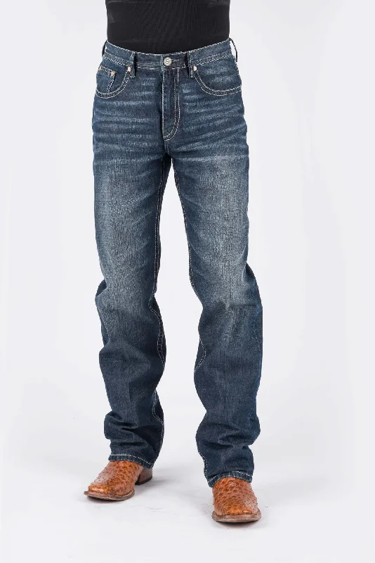 Stetson Mens Blue 100% Cotton Two Tone X Jeans