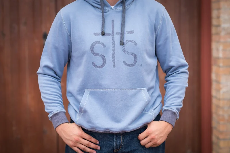 STS Ranchwear Mens Ranch Hoodie Washed Blue Cotton Blend Hoodie