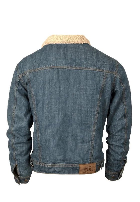 STS Ranchwear Mens Riggins Stone Washed Denim 100% Cotton Cotton Jacket