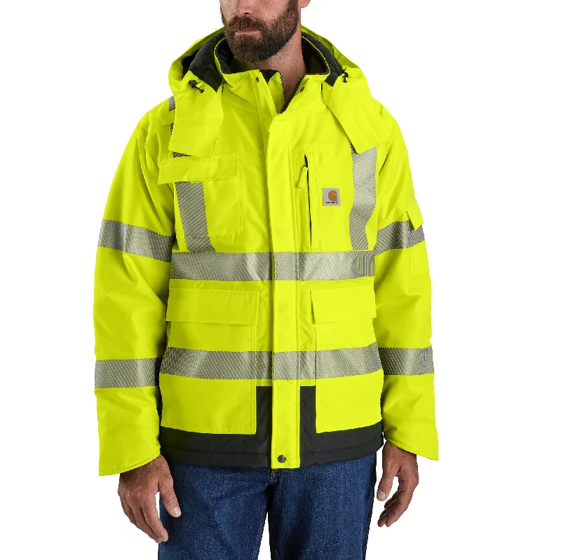 Carhartt Men's Waterproof High-Vis Class 3 Sherwood Jacket