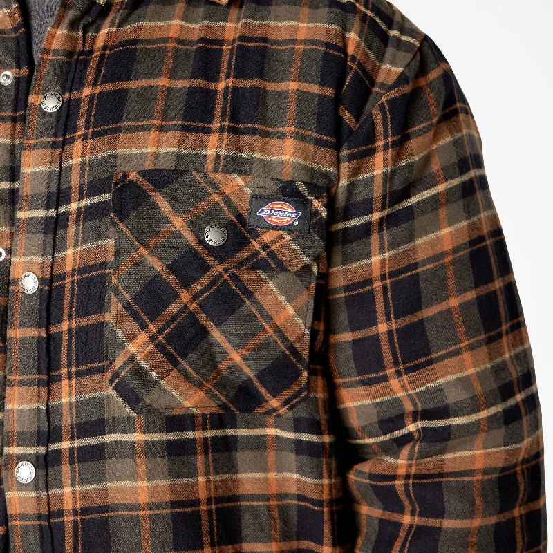 Dickies Men's Sherpa Lined Flannel Shirt Jac