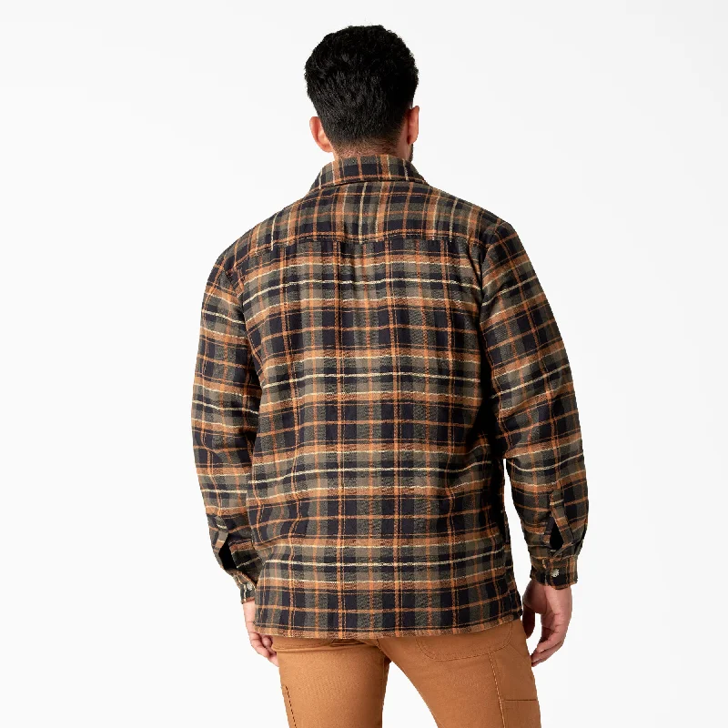 Dickies Men's Sherpa Lined Flannel Shirt Jac