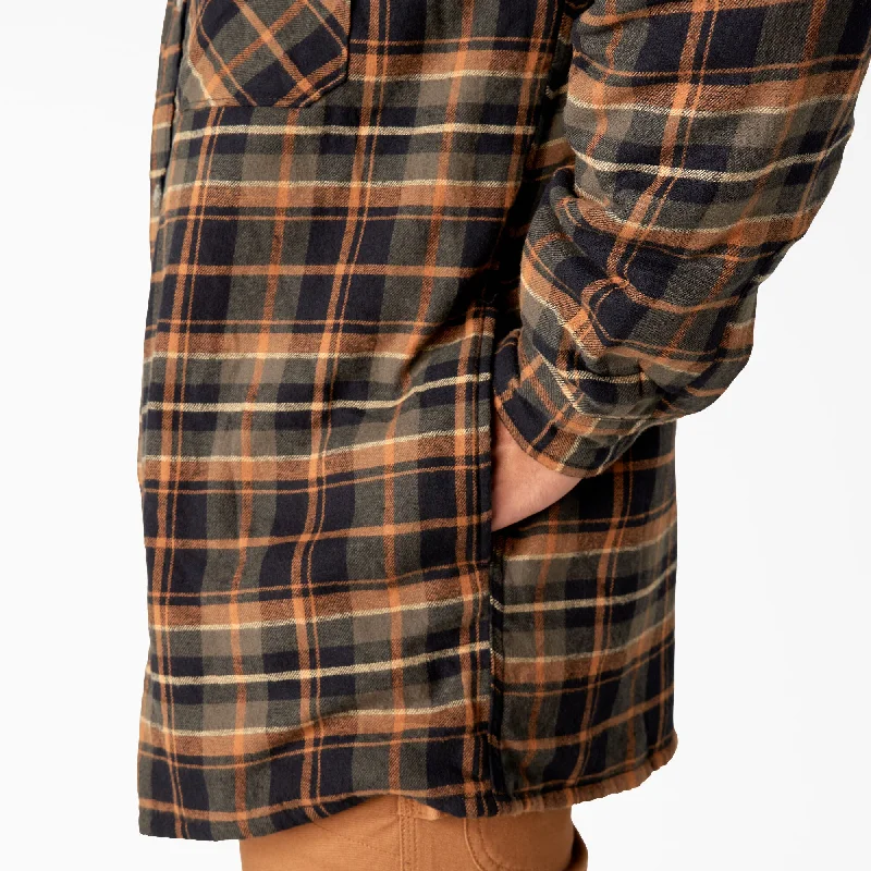 Dickies Men's Sherpa Lined Flannel Shirt Jac