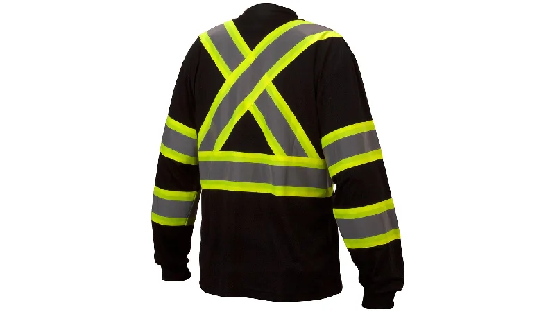 Pyramex Men's Enhanced Hi-Vis Long Sleeve Shirt